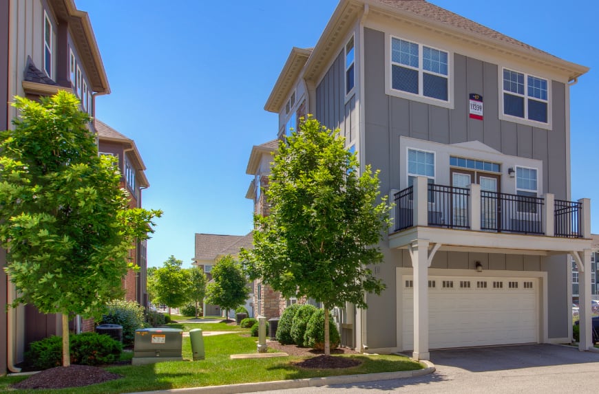 Exterior view of a Indianapolis apartment.